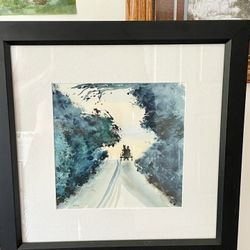 Original Framed Watercolor Painting 