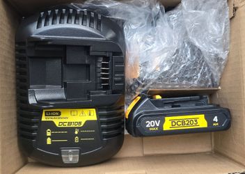 ( 2) dewalt battery compatible & charger set