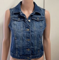Sleeveless Women's Noble U jean jacket