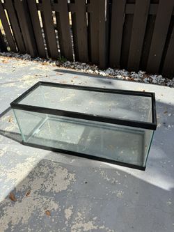 20 gallon Fish/ Reptile Tank With 1 Heating Lamp