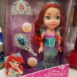 Doll With Accessories About 15 Inches Tall