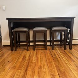 New Table And Stools With Charging Adaptor