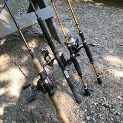 Four Fishing Rods Reels for Sale in Mooresville, NC - OfferUp