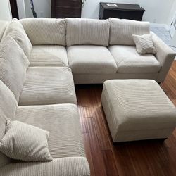 New 99x99 Sectional Couch : Free Delivery 