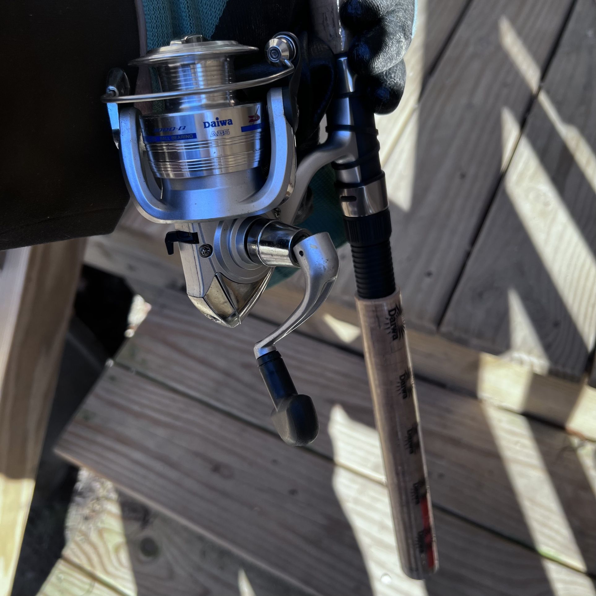 New Daiwa Shock Fishing Rod and Reel combo. DSC30-B/F702M