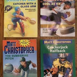 Matt Christopher 1990s Young Adults Sports Novel- Set Of 4