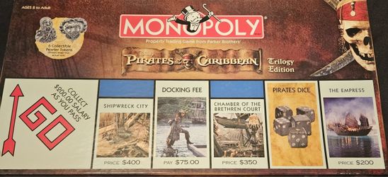 Pirates Of The Caribbean Monopoly  (Trilogy Edition) 