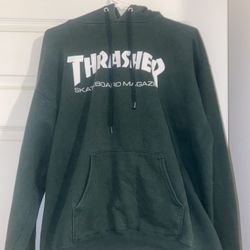 THRASHER SKATE MAG HOODIE GREEN