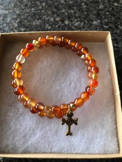 Carnelian rosary bracelet
