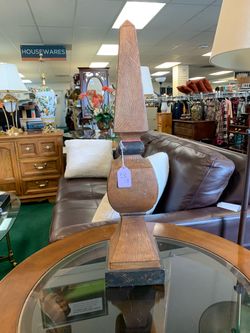 Decorative Wooden Obelisk Finial