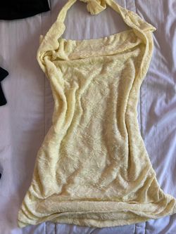 Yellow halter top