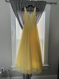 Prom Dress City Vibes Yellow A-Line