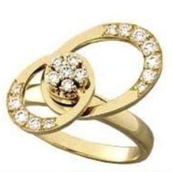 Vintage Ladies14K Gold Spinner Ring By Norman Tuefel