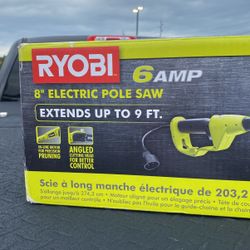Ryobi Six Amp 8 Inch Electric Pole Saw