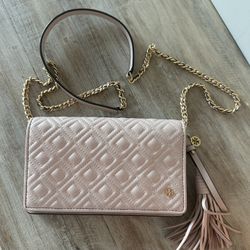 Tory Burch Pink Wallet On Chain Purse 