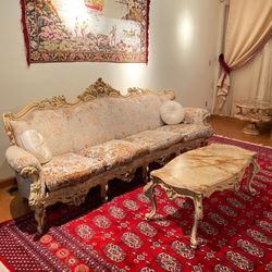 Beautiful Cream Italian Living Room Set