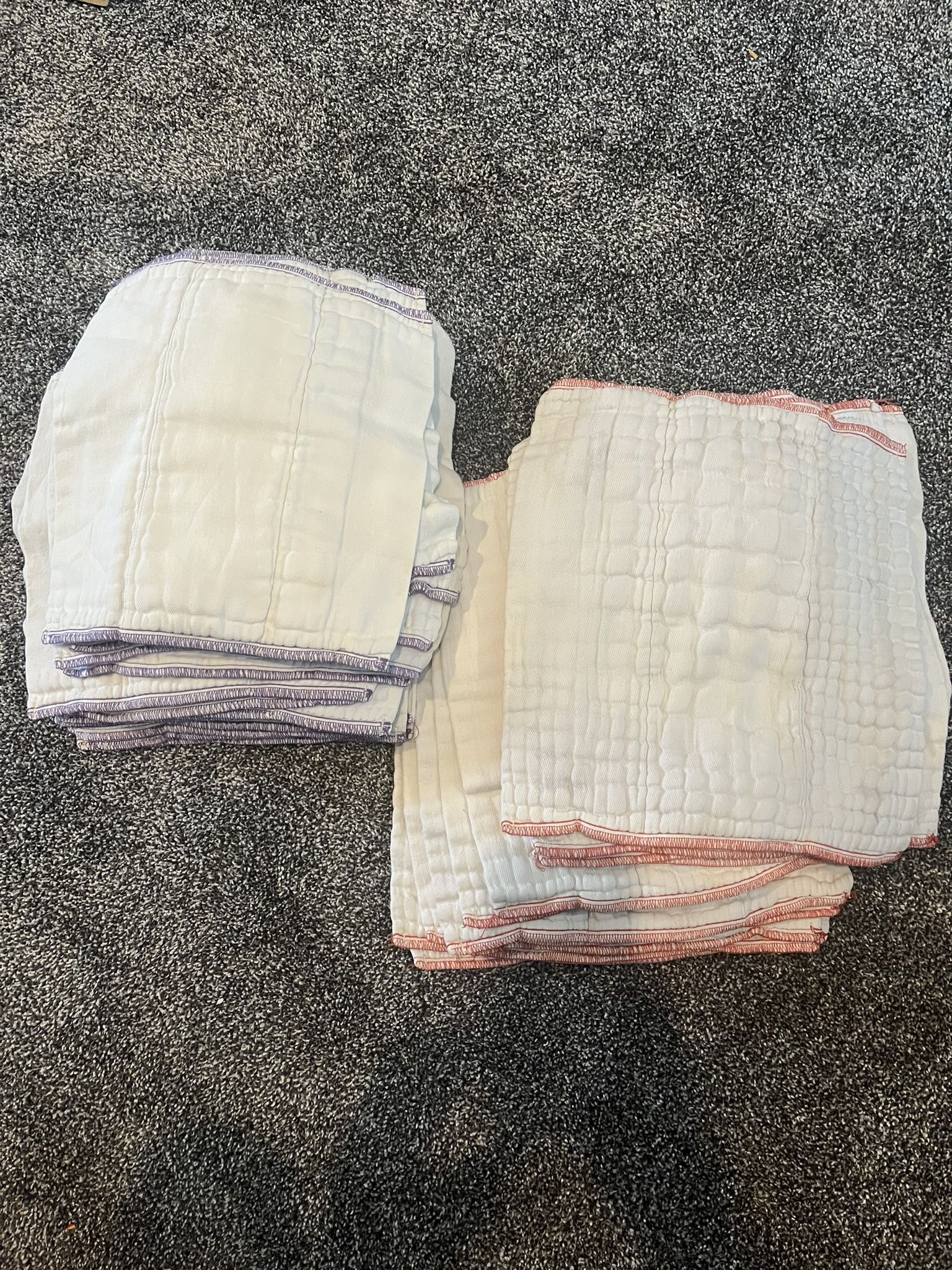 CLOTH-EEZ PREFOLD DIAPERS - NATURAL UNBLEACHED Lot of 29