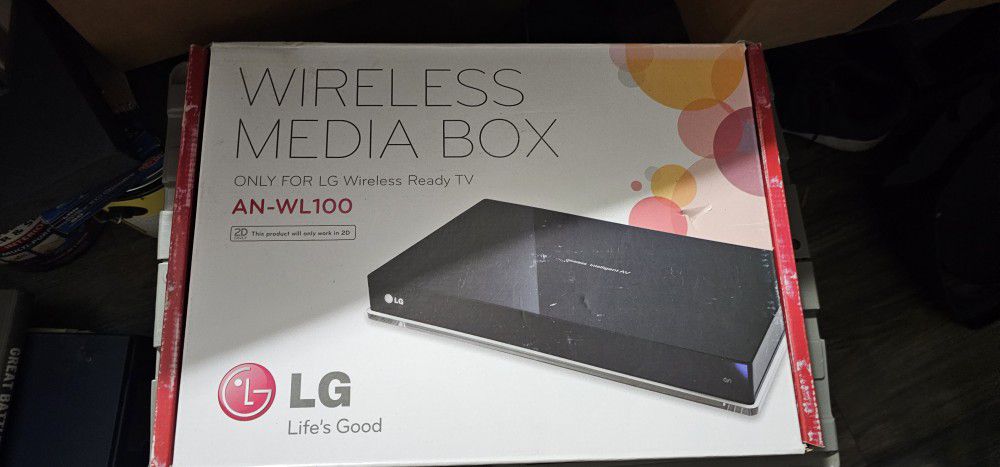  Wireless Media Box AN-WL100 Wireless Ready TV - NEW Sealed Box