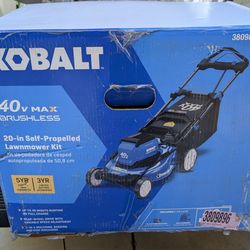 Kobalt Lawn Mower Gen4 20"  Push, Battery, Self  Walk, Open Box New