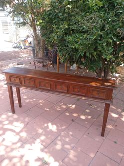 Hard Wood Classic Carving  Console Table