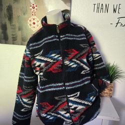 Womens Ariat Aztec Jacket Colors Red, White, Blue Size Large