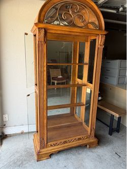 Curio Cabinet with Glass Door