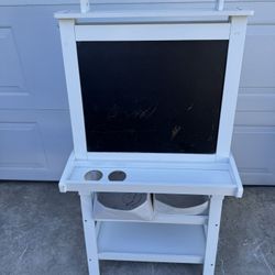 Kids Chalk And Easel Board
