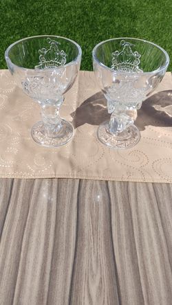 2 Caesars Palace Magical Empire wine goblet