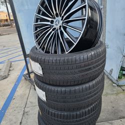 19"new Staggerd Wheels With New PIRELLI Tires For MERCEDES BENZ C300/  Coupe 2017-2023 