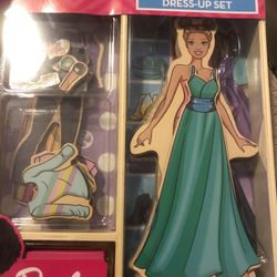 Barbie Magnetic Wooden Doll Set 