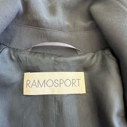 Long Raincoat RAMOSPORT Black Like New Size 6