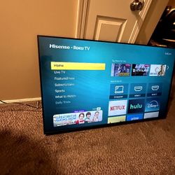 58in Hisense Smart TV With Remote.
