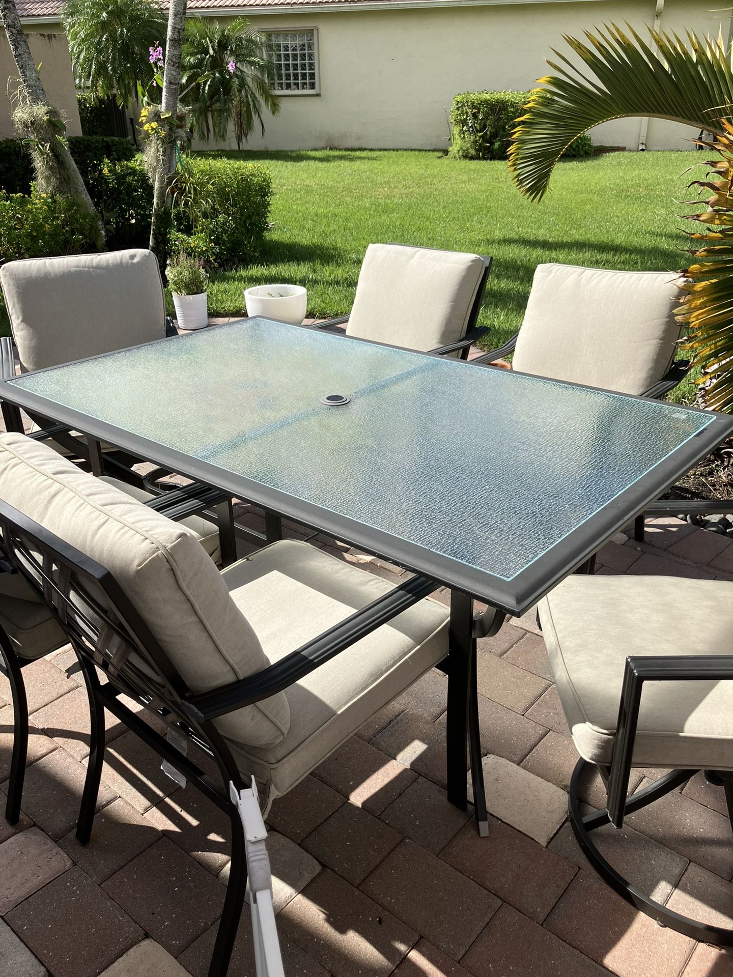 Wrought Iron Outdoor Dining Set