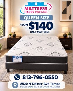 Brand New Queen Size Mattress 10” - Factory Sealed - Special Offer - Same Day Pickup & Delivery Available