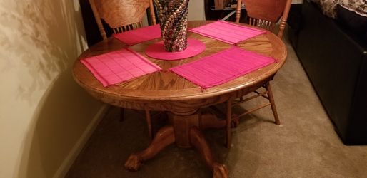Solid wood dining table