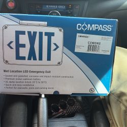 Compass exit Sign 