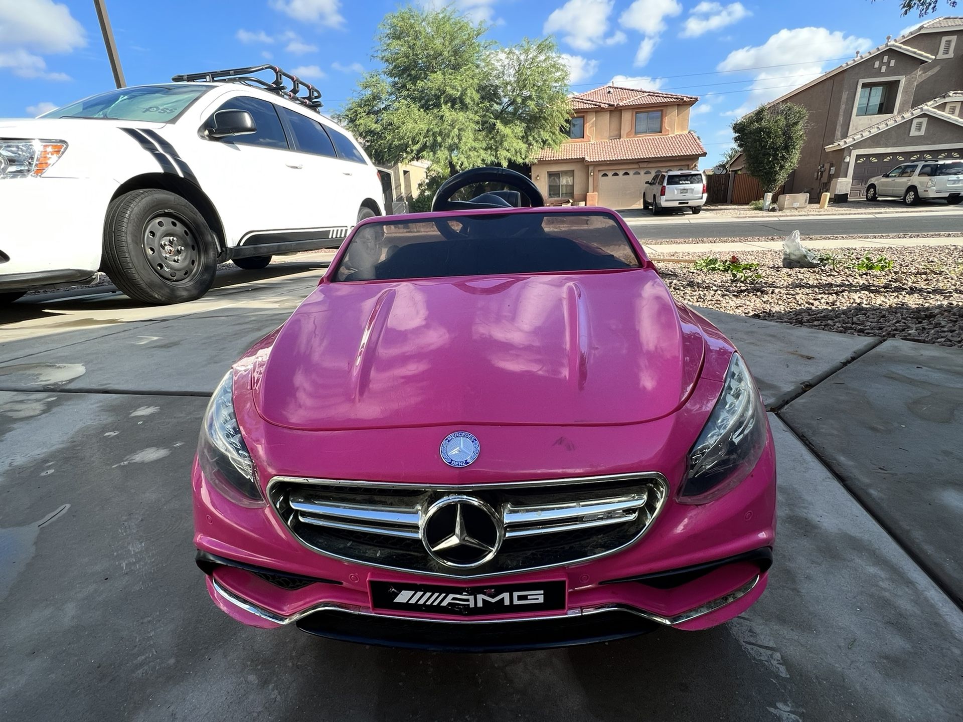 12V Pink Mercedes AMG Rideable Vehicle