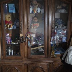 Real Wood 2 Piece Hutch
