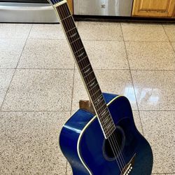 Keith Urban American Vintage Acoustic Edition 40-pc Guitar Package, Lapis Blue