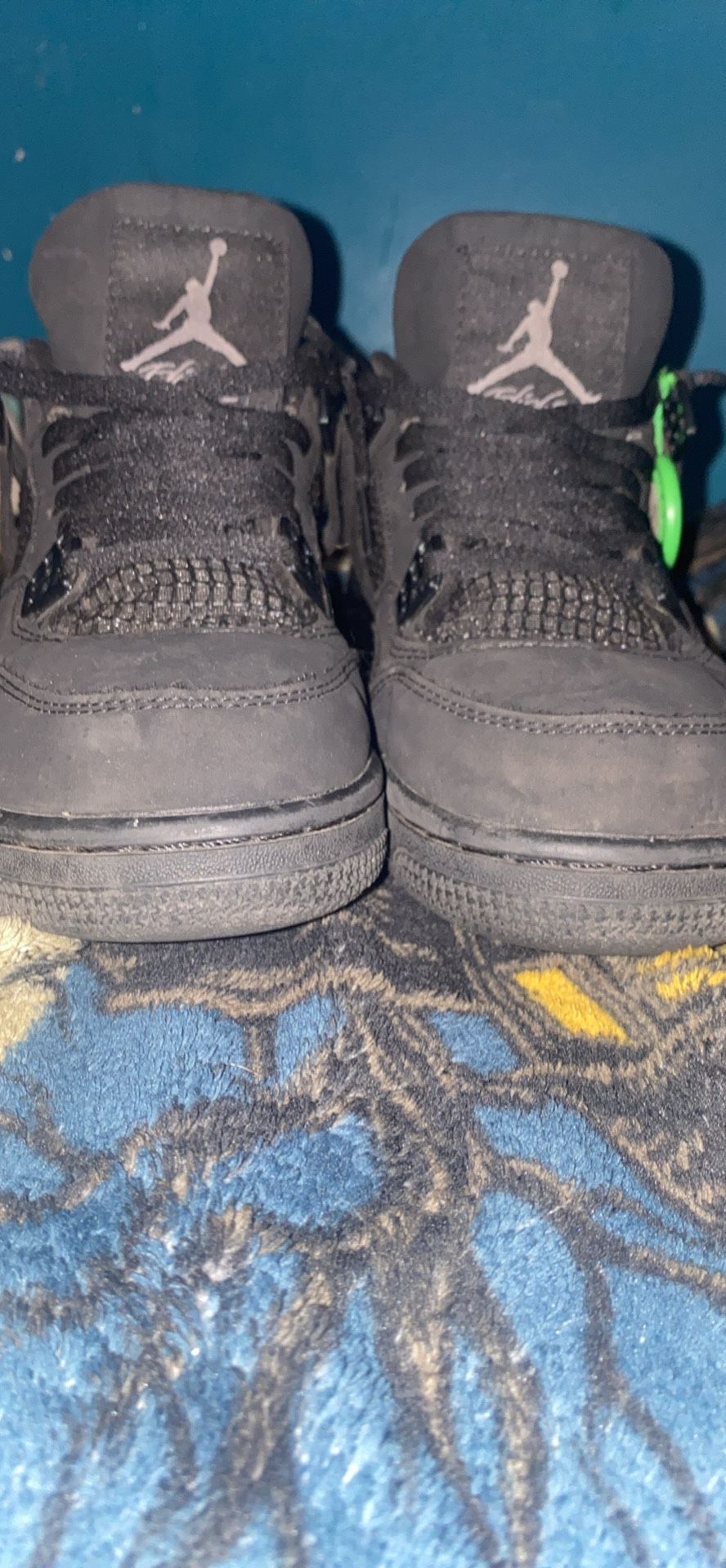 Black Cat Jordan 4s Used Good Condition