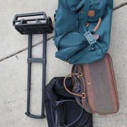Travel bags and wheeled roller