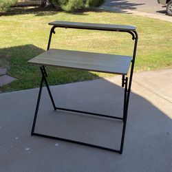 Folding Desk With Shelf