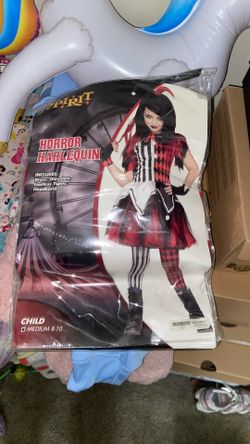 Horror Harley Quinn Halloween Custome For Girls