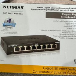 Netgear GS308 8‑Port Gigabit Ethernet Switch – Unmanaged, Plug & Play