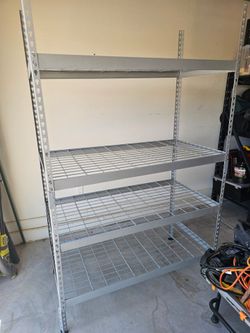 Garage shelving. Moving sale