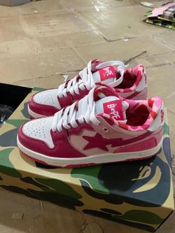 Bape pink size 8
