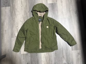 Carhartt Sherpa-Lined Hooded Jacket Olive Green