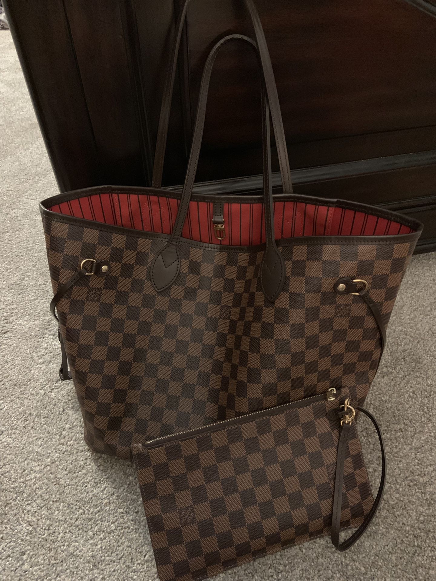 Louis Vuitton bag and wallet 3 items