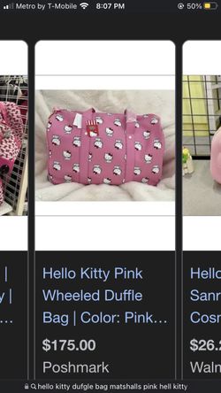 Hello Kitty Duffle Bag