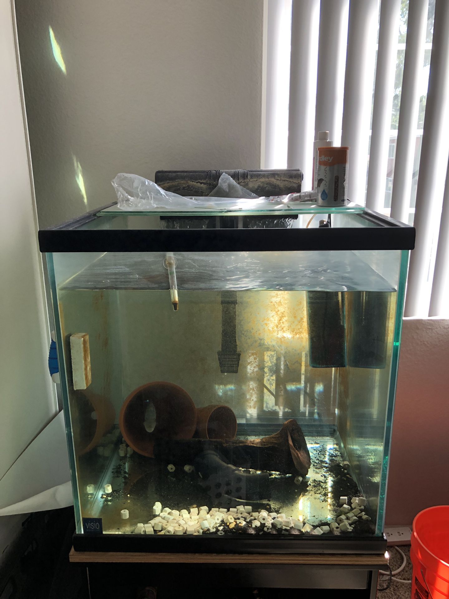 60 gallon cube aquarium complete setup $150 obo
